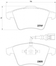 Комплект тормозных колодок PAGID T1478