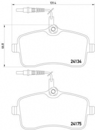 Комплект тормозных колодок PAGID T1461