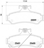 Комплект тормозных колодок PAGID T2206