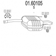 Амортизатор MTS 01.60105