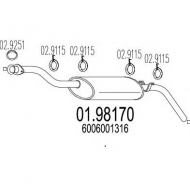 Амортизатор MTS 01.98170