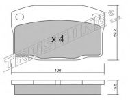 Комплект тормозных колодок TRUSTING 742.0