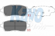 Комплект тормозных колодок KAVO PARTS KBP-1514