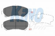 Комплект тормозных колодок KAVO PARTS KBP-6519