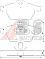 Комплект тормозных колодок A.B.S. 36897 OE