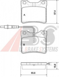Комплект тормозных колодок A.B.S. 37009