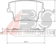 Комплект тормозных колодок A.B.S. 37512 OE
