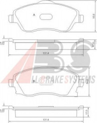 Комплект тормозных колодок A.B.S. P 59 036