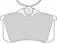 Комплект тормозных колодок NECTO FD6354A