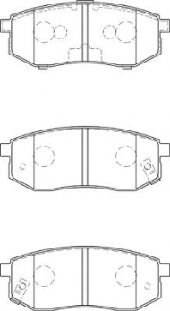 Комплект тормозных колодок NECTO FD7295A
