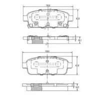 Комплект тормозных колодок NIPPARTS N3610906