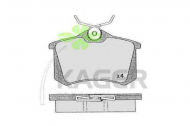 Комплект тормозных колодок KAGER 35-0237