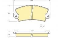 Комплект тормозных колодок GIRLING 6101493