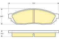 Комплект тормозных колодок GIRLING 6102549