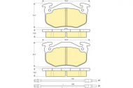 Комплект тормозных колодок GIRLING 6103133