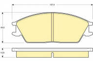 Комплект тормозных колодок GIRLING 6103739