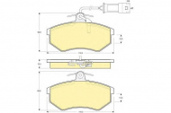 Комплект тормозных колодок GIRLING 6104041