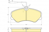Комплект тормозных колодок GIRLING 6104471