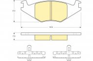 Комплект тормозных колодок GIRLING 6104635