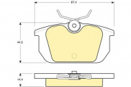 Комплект тормозных колодок GIRLING 6104661