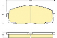 Комплект тормозных колодок GIRLING 6107709