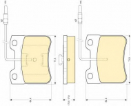 Комплект тормозных колодок GIRLING 6107942