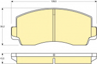 Комплект тормозных колодок GIRLING 6108289