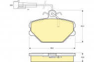 Комплект тормозных колодок GIRLING 6108331