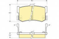 Комплект тормозных колодок GIRLING 6109949