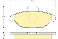 Комплект тормозных колодок GIRLING 6110993