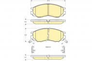 Комплект тормозных колодок GIRLING 6112869
