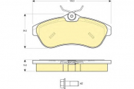 Комплект тормозных колодок GIRLING 6114961