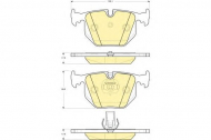 Комплект тормозных колодок GIRLING 6115272
