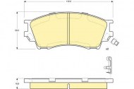 Комплект тормозных колодок GIRLING 6132309