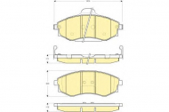 Комплект тормозных колодок GIRLING 6132569