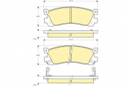 Комплект тормозных колодок GIRLING 6132649