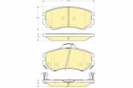 Комплект тормозных колодок GIRLING 6133529