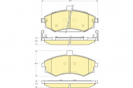 Комплект тормозных колодок GIRLING 6133789