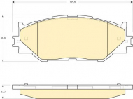 Комплект тормозных колодок GIRLING 6134109