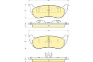 Комплект тормозных колодок GIRLING 6141325