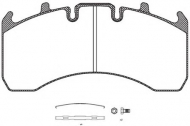 Комплект тормозных колодок KAWE JCA1156.00