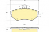 Комплект тормозных колодок MASTER-SPORT 13-0460-2822-2-SET-MS