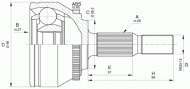 Шарнирный комплект OPEN PARTS CVJ5573.10