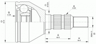 Шарнирный комплект OPEN PARTS CVJ5641.10