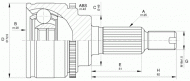 Шарнирный комплект OPEN PARTS CVJ5657.10
