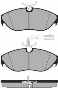 Комплект тормозных колодок Brake ENGINEERING PA1287