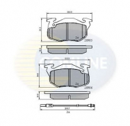Комплект тормозных колодок COMLINE CBP2258