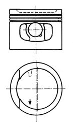 Поршень KOLBENSCHMIDT 91128600