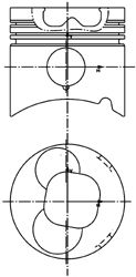Поршень KOLBENSCHMIDT 99340600