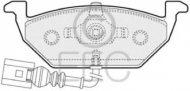 Комплект тормозных колодок EEC BRP1109
